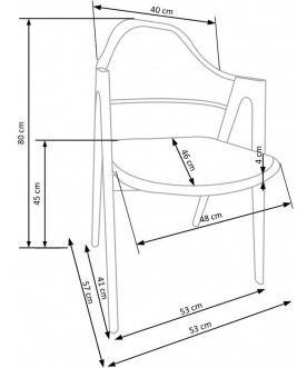 Стул на металлокаркасе Варра
