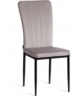 Стул на металлокаркасе Verter (mod. BC577-DC) light grey (светло-серый) HLR14 / черный