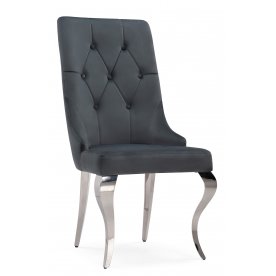 Стул на металлокаркасе Viki dark grey / steel