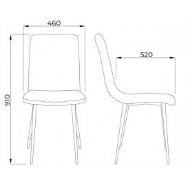 Стул на металлокаркасе Willis