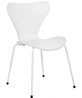 Стул дизайнерский Seven пудровый / белый