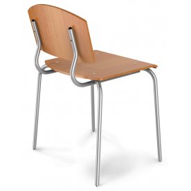 Стул SHT-S43 хром лак / ольха