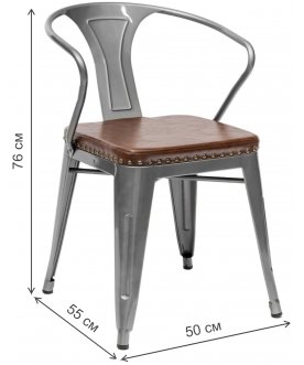 Стул на металлокаркасе Тиоли