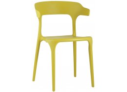 Пластиковый стул Марли горчичный