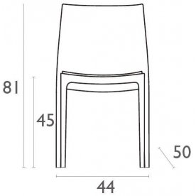 Пластиковый стул Maya