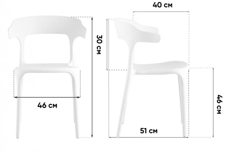 Пластиковый стул Марли нежно-розовый