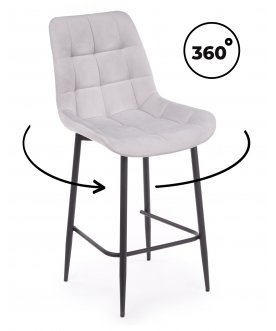 Комплект стульев Форт 360 светло-серый (zd 960) / черный