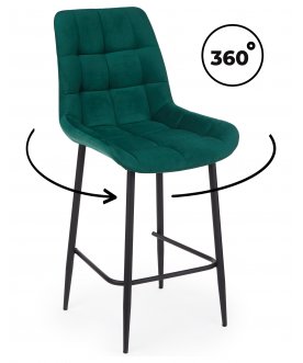 Барный стул Челси 360 светло-серый (zd 960) / черный np