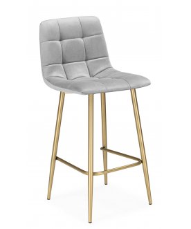 Барный стул Чилли Мини бежевый (zd 210) / белый np светло-серый (zd 960) / золотой