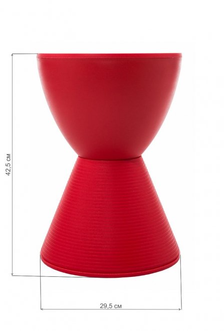 Табурет Button красный