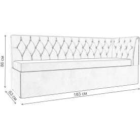 Кухонный диван угловой Маркиз