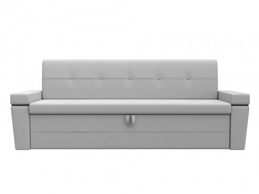 Кухонный диван Деметра экокожа белый