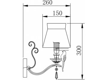 Бра Bird ARM013-01-W