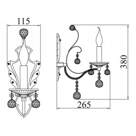 Бра Marlin DIA130-01-G