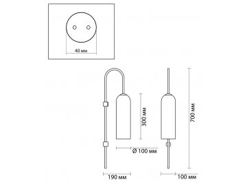 Бра Одеон Лайт Vosti 4642/1W