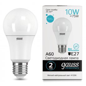 Лампа Elementary A60 10W E27 4100K