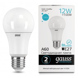 Лампа Elementary A60 12W E27 4100K