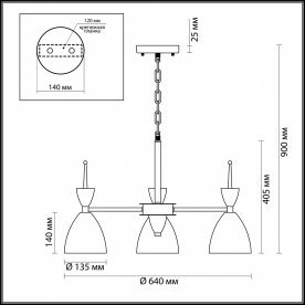 Подвесная люстра Gemma 3785/3