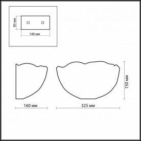 Накладной светильник Garden 2525/1W