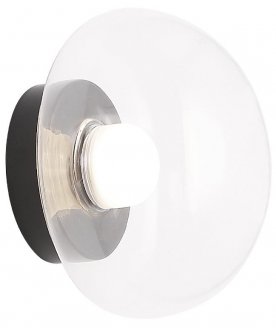 Настенный светильник BOSQUE AP1 BLACK/TRANSPARENT