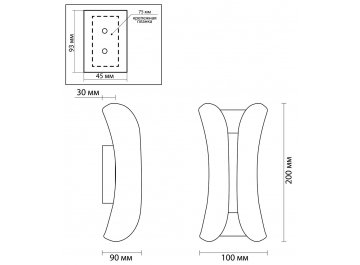 Настенный светильник Krista 3886/6BG