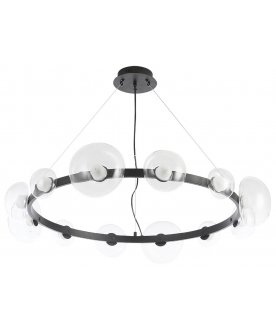 Подвесной светильник BOSQUE SP12 BLACK/TRANSPARENT