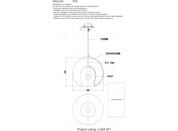 Подвесной светильник LUISA