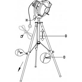 Торшер Fork Floor