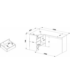 Письменный стол СПм-25
