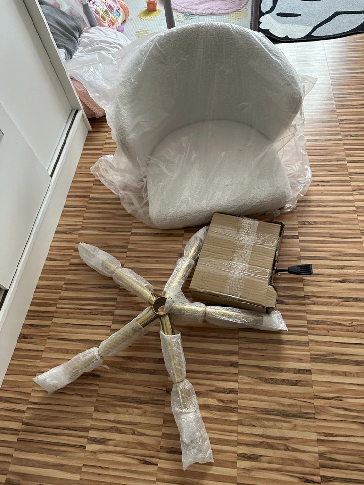 Компьютерное кресло Lika white teddy / black фото покупателя 6
