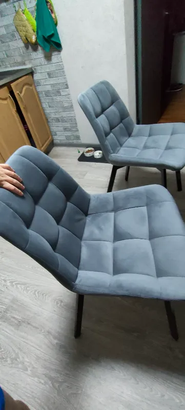 Комплект стульев крутящихся Форт 2 шт розовый (hl 41) / 1П белый каркас фото покупателя 119