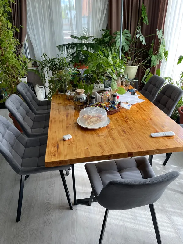 Комплект стульев Стронг 4 шт темно-серый / черный фото покупателя 174