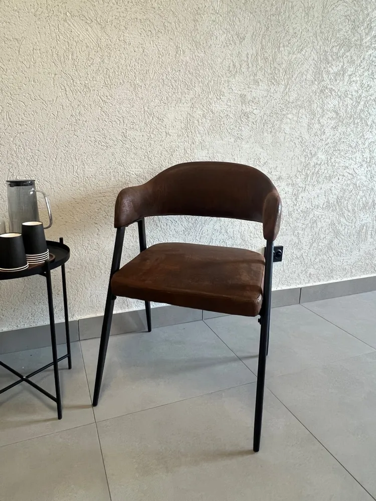 Стул на металлокаркасе Twin brown / black фото покупателя 3