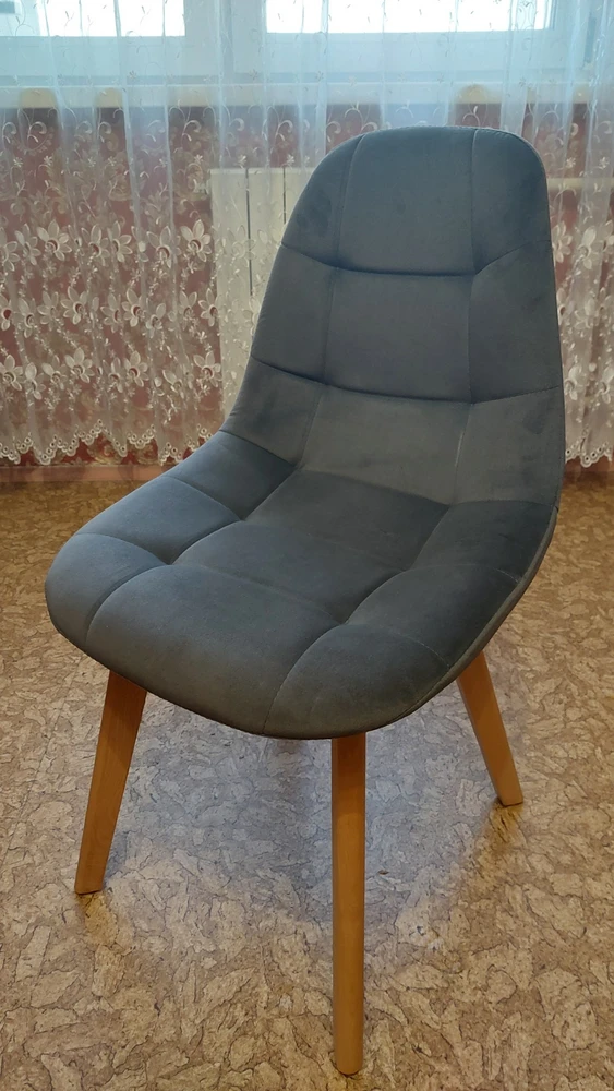 Деревянный стул Filip light purple / wood фото покупателя 1