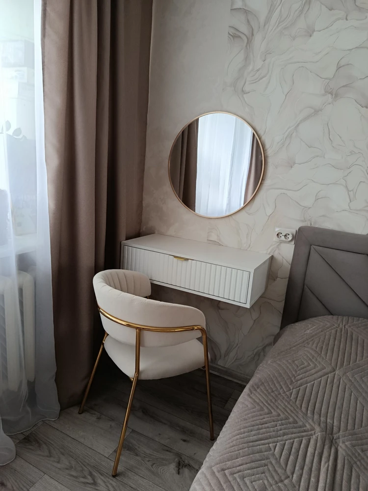 Стул на металлокаркасе Kamelia green / gold фото покупателя 10