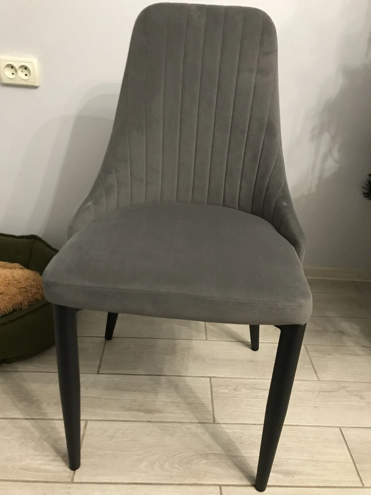 Стул на металлокаркасе Kora gray / black фото покупателя 36