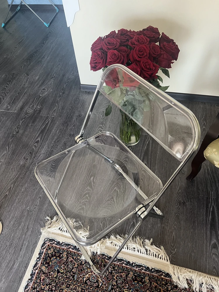 Пластиковый стул Fold складной clear фото покупателя 16