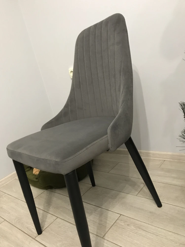 Стул на металлокаркасе Kora white / gray фото покупателя 35