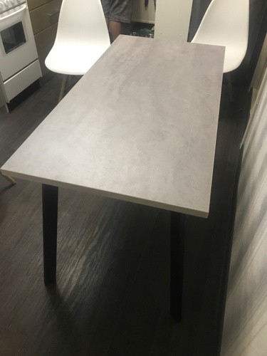 Стол Тринити Лофт 120 32 мм бетон / черный матовый фото покупателя 392