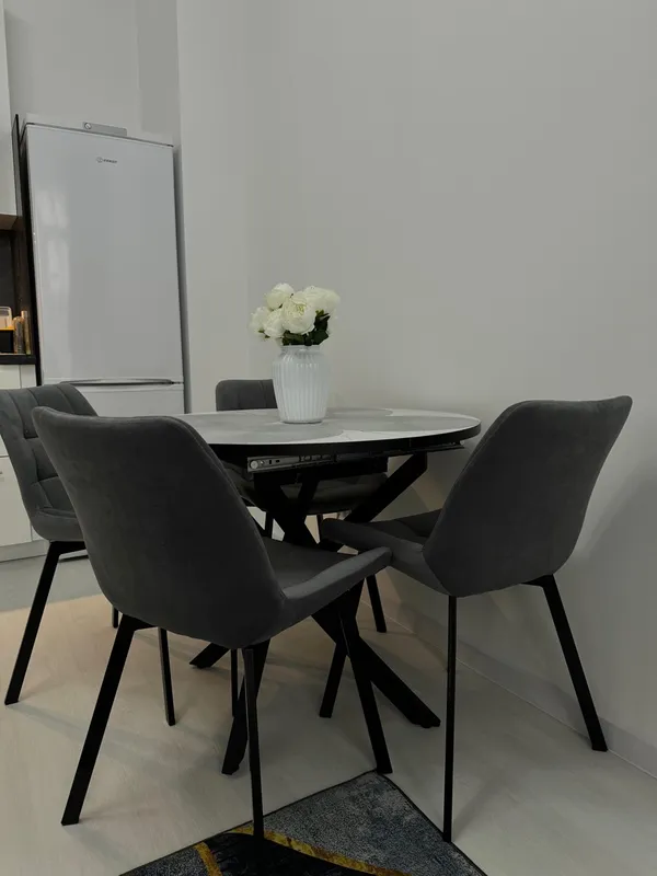 Комплект стульев крутящихся Форт 2 шт розовый (hl 41) / 1П белый каркас фото покупателя 83