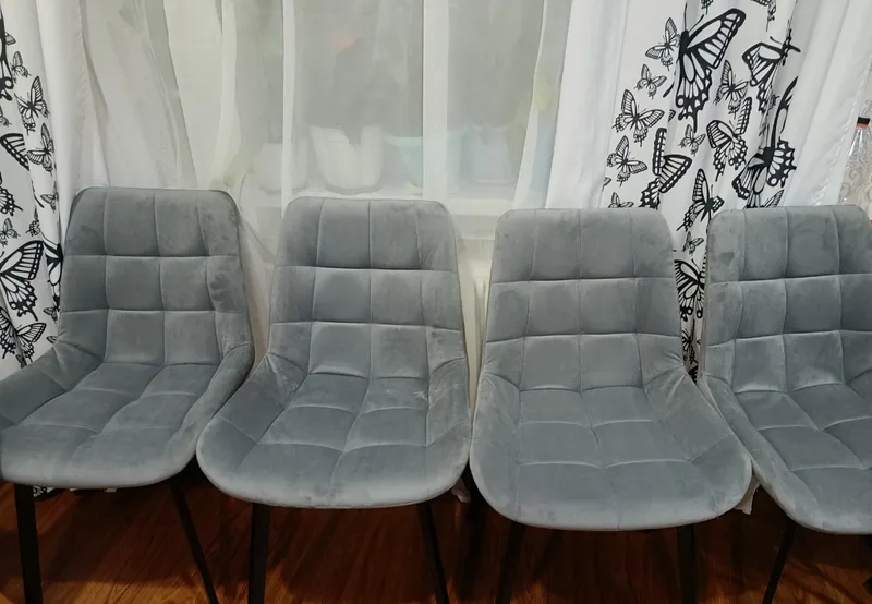 Комплект стульев крутящихся Форт 2 шт розовый (hl 41) / 1П белый каркас фото покупателя 74