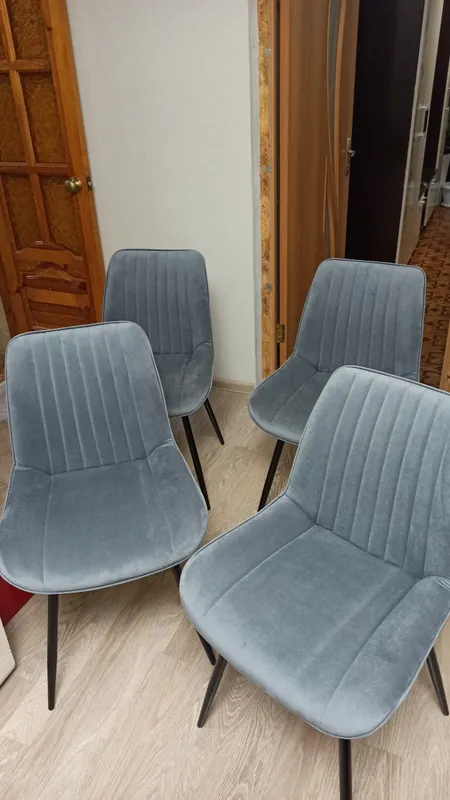 Стул на металлокаркасе Седа К крутящийся светло-серый  / белый фото покупателя 13