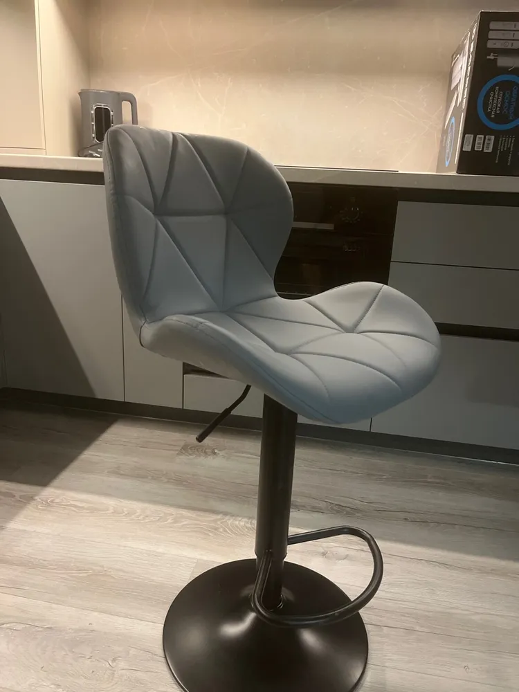 Барный стул Trio light gray / black фото покупателя 2