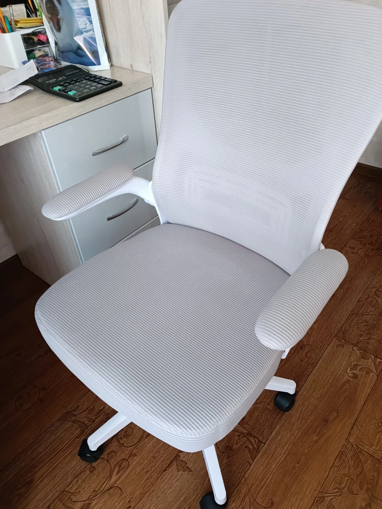 Компьютерное кресло Konfi light gray / blue / white фото покупателя 6