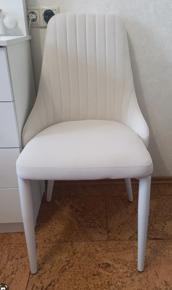 Стул на металлокаркасе Kora white / gray фото покупателя 8