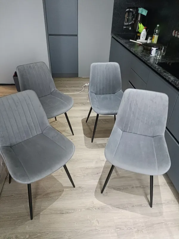 Стул на металлокаркасе Седа К крутящийся светло-серый  / белый фото покупателя 31