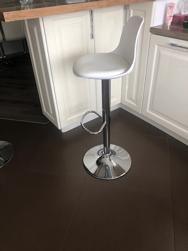 Барный стул Soft gray / chrome фото покупателя 1