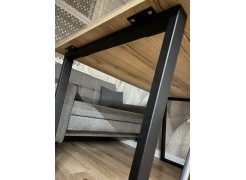 Деревянный стол Лота Лофт 120(160)х75 черный матовый / бетон светлый фото покупателя 583