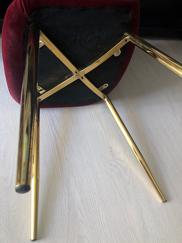 Стул на металлокаркасе Dabl 01 champagne / gold фото покупателя 39