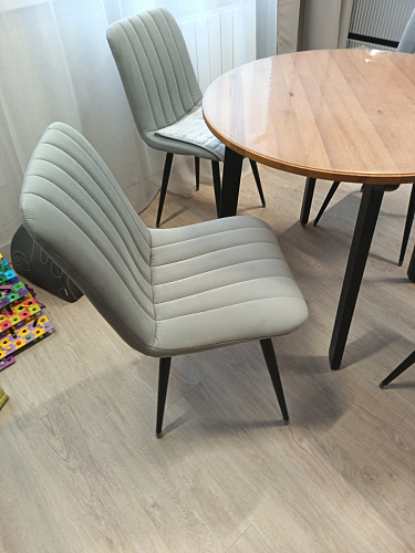 Стул на металлокаркасе Дани темно-серый (zd 995) / черный фото покупателя 42